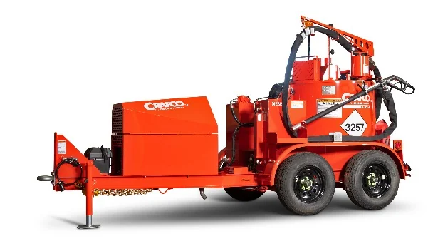 Crafco tow-behind melter.